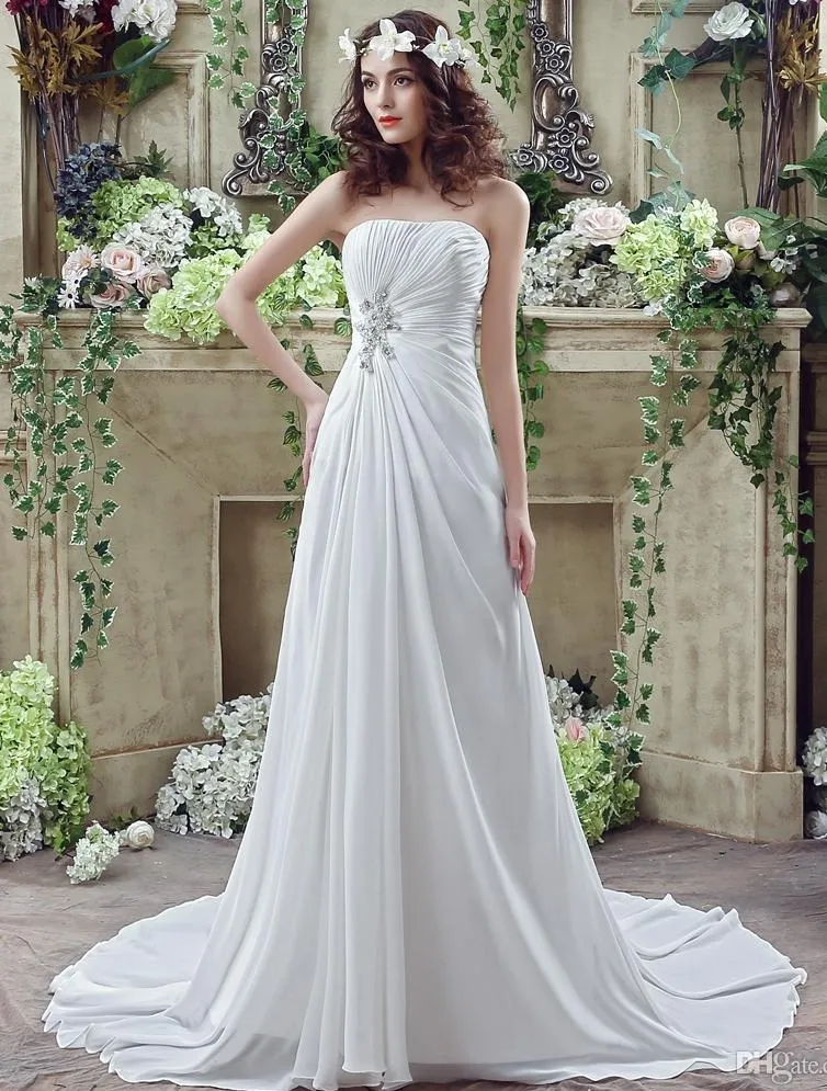 Taglie Taglie Forti Heart A Una Linea In Chiffon Lungo Abiti Da Sposa Matrimoni Abiti Da Sposa Abiti Da Sposa Hy4226 Da 90 34 DHgate