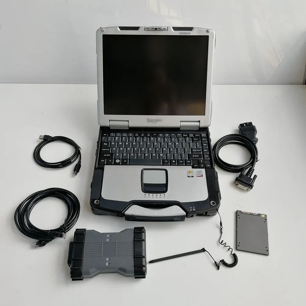 Full set Auro Diagnostic Tool MB Star sd c6 X-entry DOIP with used laptop CF30 Diagnosis Multiplexer S0ft-ware V09.2023 Ready to work