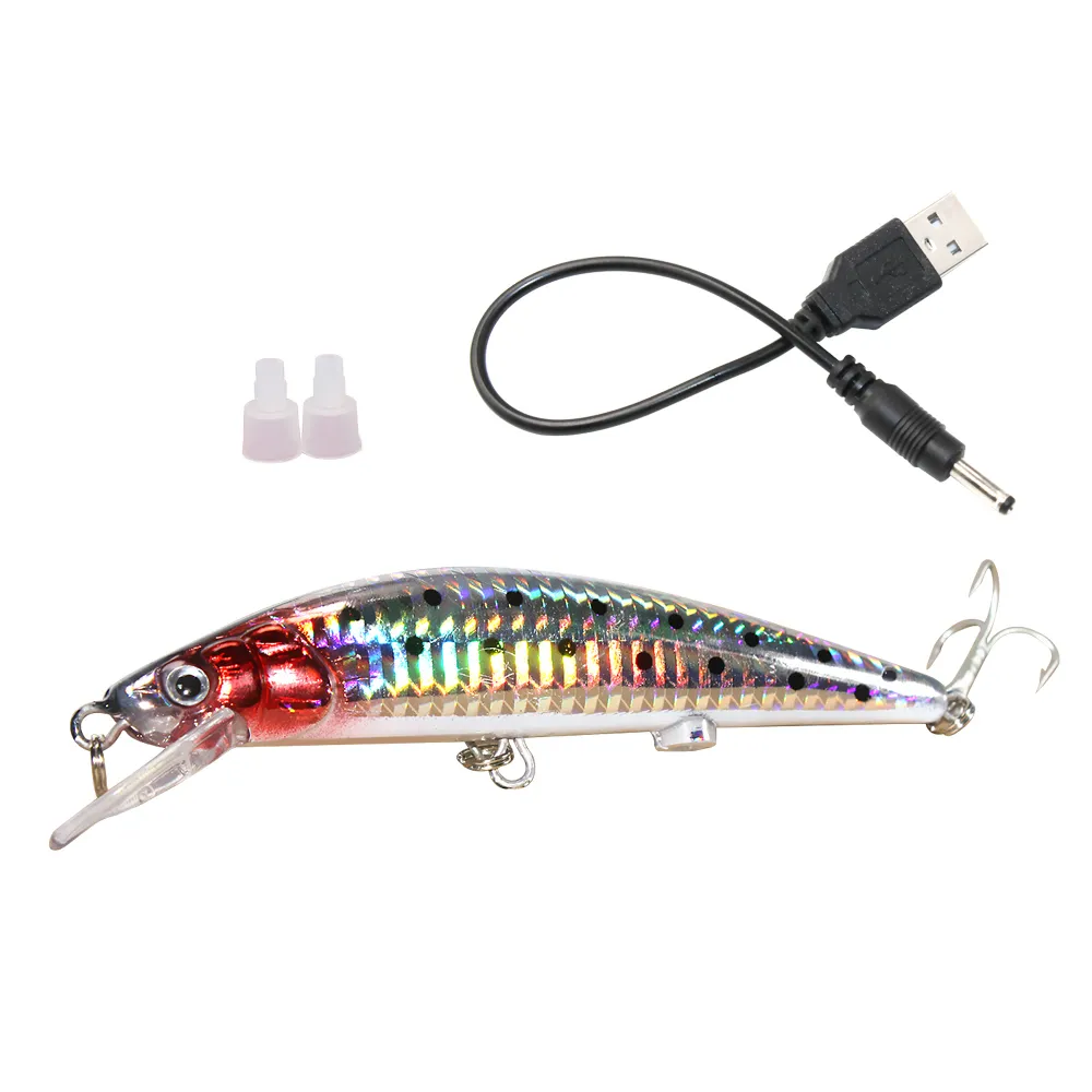 Vibra Strike Flash Lure Pêche Swimbouïe Rechargeable Leurre De Pêche USB  Rechargeable Minnow Pêche Électronique Bait Ye16 Du 2,77 €