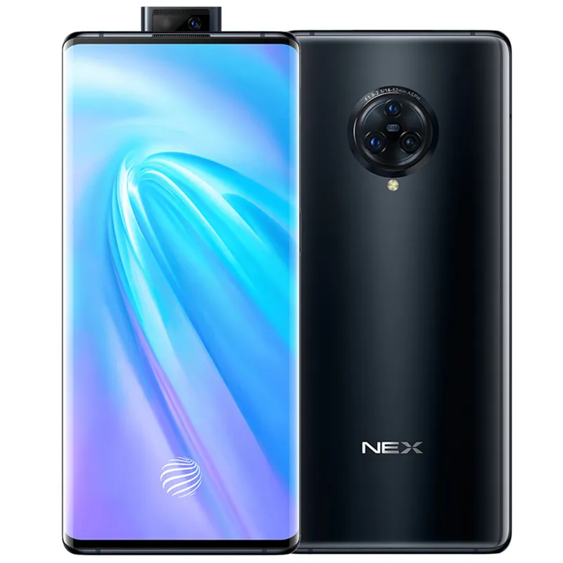 Téléphone portable d'origine Vivo Nex 3 5G LTE 12 Go de RAM 256 Go de ROM Snapdragon 855 Plus Octa Core Android 6.89" 64.0MP ID d'empreintes digitales Face Mobile Phone