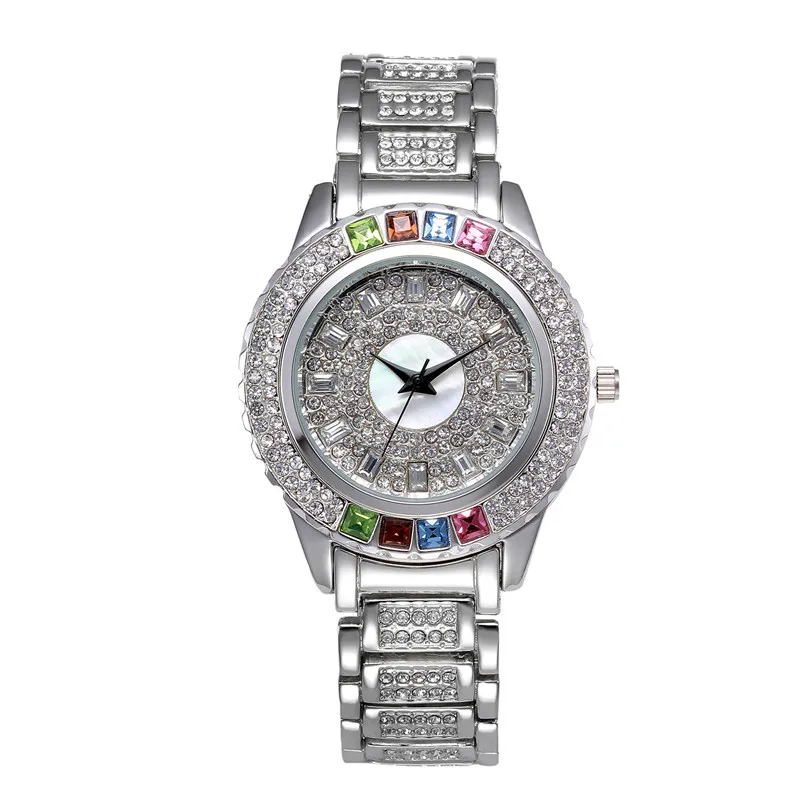 Iced Out Watch Mens Brand Watch Rome Red Business Big Color Diamond Watches Men241w 2 526 DHgate