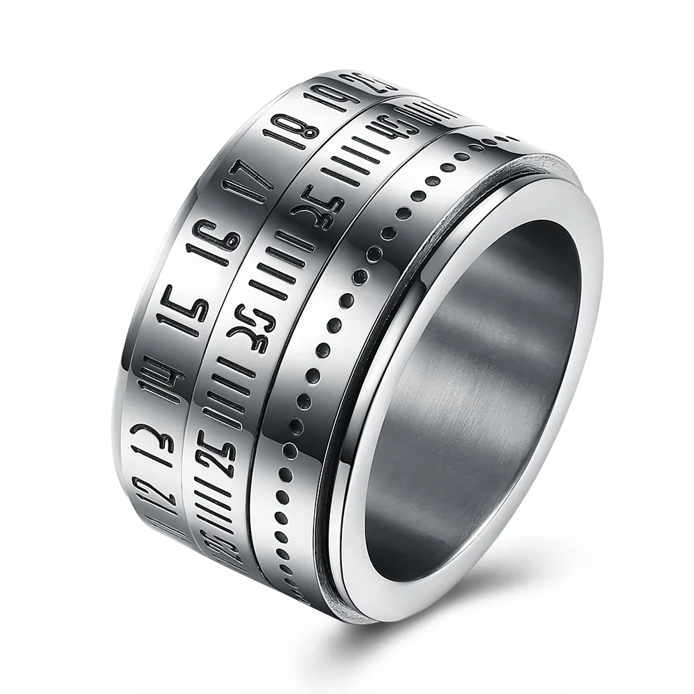 True Men Simple Declaraci n Banda Anillos Planos Acero Inoxidable