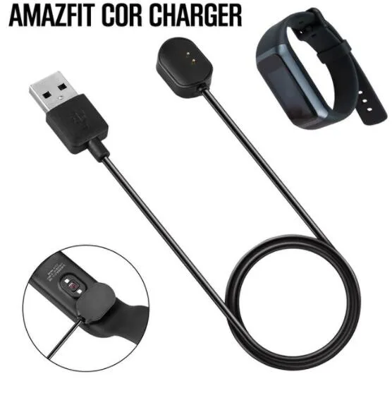 1m / 3ft USB Laddning Fast Data Charger Magnetisk laddningskabel för Amazfit Cor A1702 Watch