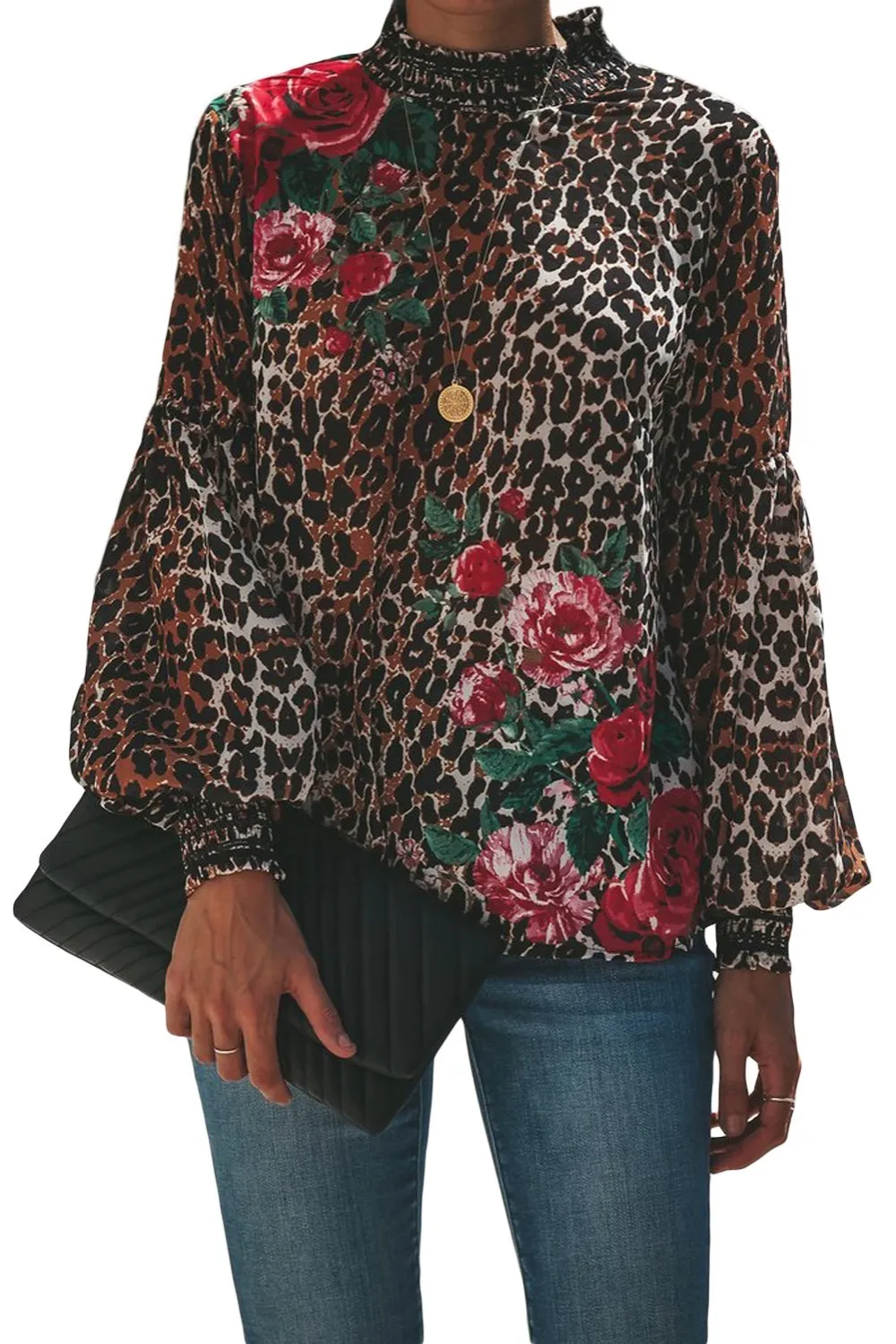 Leopard-Peony-Print-Smocked-Long-Sleeve-Blouse-LC251632-20-1
