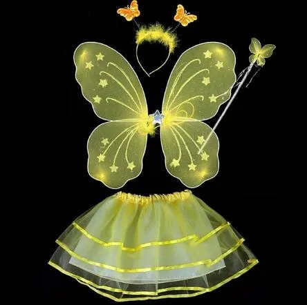 sachin and babi light blue dress Kids Fairy Butterfly-Wings Costume for Toddler Girls-Child Butterfly  Halloween Dress up Party - Butterfly and Theatrical Costume price