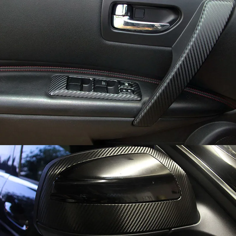 Car Interior 3D Non-Glossy Carbon Fiber Vinyl Wrap Services, Car - Foto 7