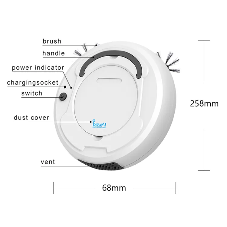 OB8 Robot Vacuum Cleaner Moping Sweeing Floor Machine People With