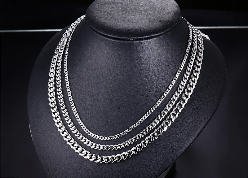 Fashion Jewel Stainless steel designer Necklace Men Necklaces women necklace 18k gold Titanium Chains Necklace man luxury chains Necklaces