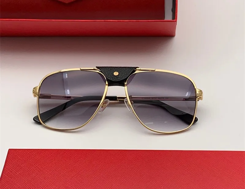 Groothandel - Designer zonnebril voor mannen vrouwen buiten zomer vierkante stijl metalen volledige frame topkwaliteit UV-bescherming met rode box0165s