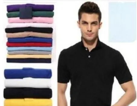 新しい夏の男性最高品質のワニの刺繍ポロシャツ半袖クールコットンスリムフィットカジュアルビジネスメンシャツ