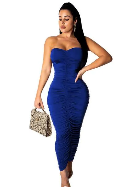 blue polka dot bodycon dress Women's Printed Bodycon Dress,Multi – All Brands Factory Outlet main image 0