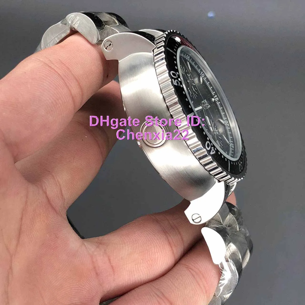 DP Factory Watches Herenhorloges Kwaliteitshorloge Quartz Batterij Sweep-beweging Originele sluiting Roestvrij stalen band 48 mm grote maat 254F