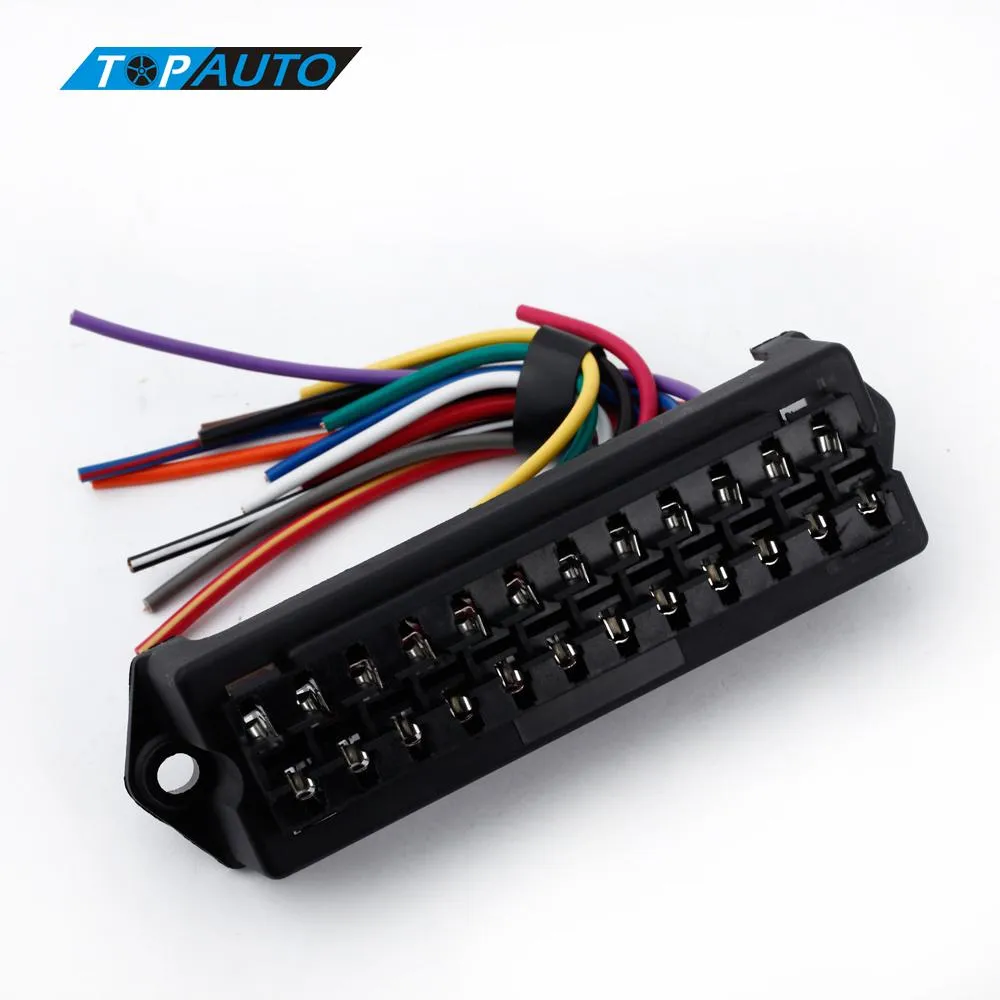 Freeshipping Scatola dei fusibili a 12 vie DC 12V Volt 24V 32V Circuito  Rimorchio per auto Scatola dei fusibili a lama automatica Portablocco ATC  ATO