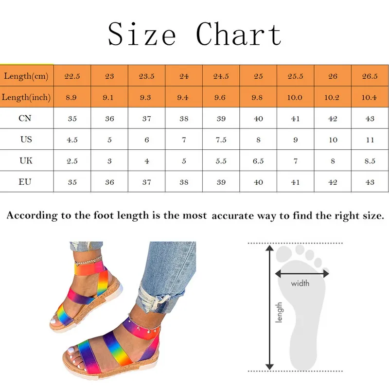 Rainbow Platform Wedge Sandals For Women For Women Wholesale Multi