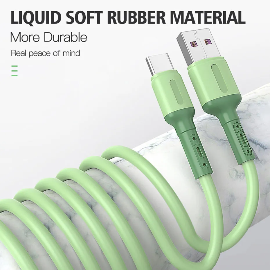 USB Type C Кабель Жидкое Мягкий Силиконовый 3A Micro USB Кабель Телефон  Android Tablet USB C Fast Дата Кабель Зарядки Для Мобильных От  Globaltrade100, 107 руб. | DHgate