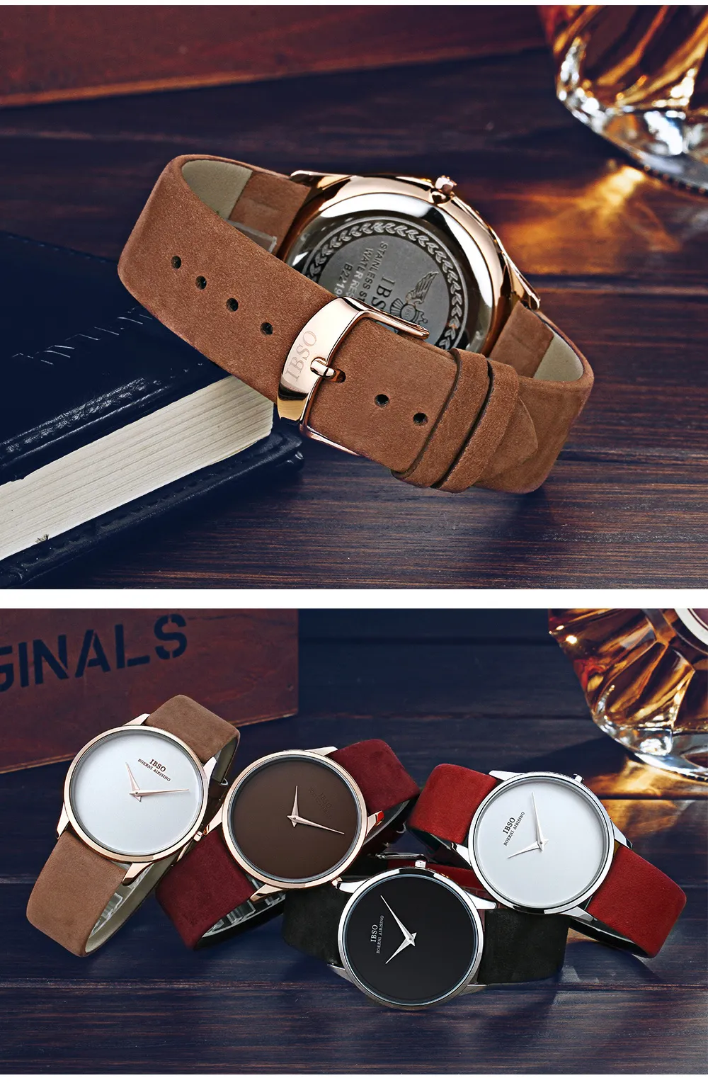 DHgate.com:Mens Ultra-thin Dial Leather Watch - Y1905303m