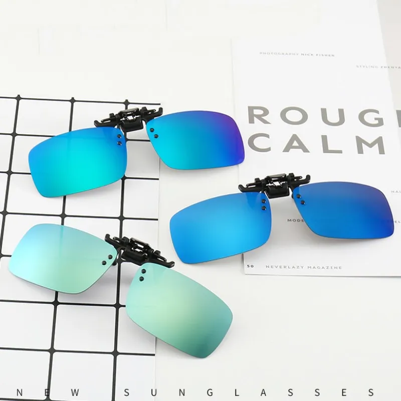 Clip Sunglasses Polarized And UV400 Folder Eyeglasses Frame Mirror Lenses Night Vision Flip Up Glasses 3 Size Wholesale