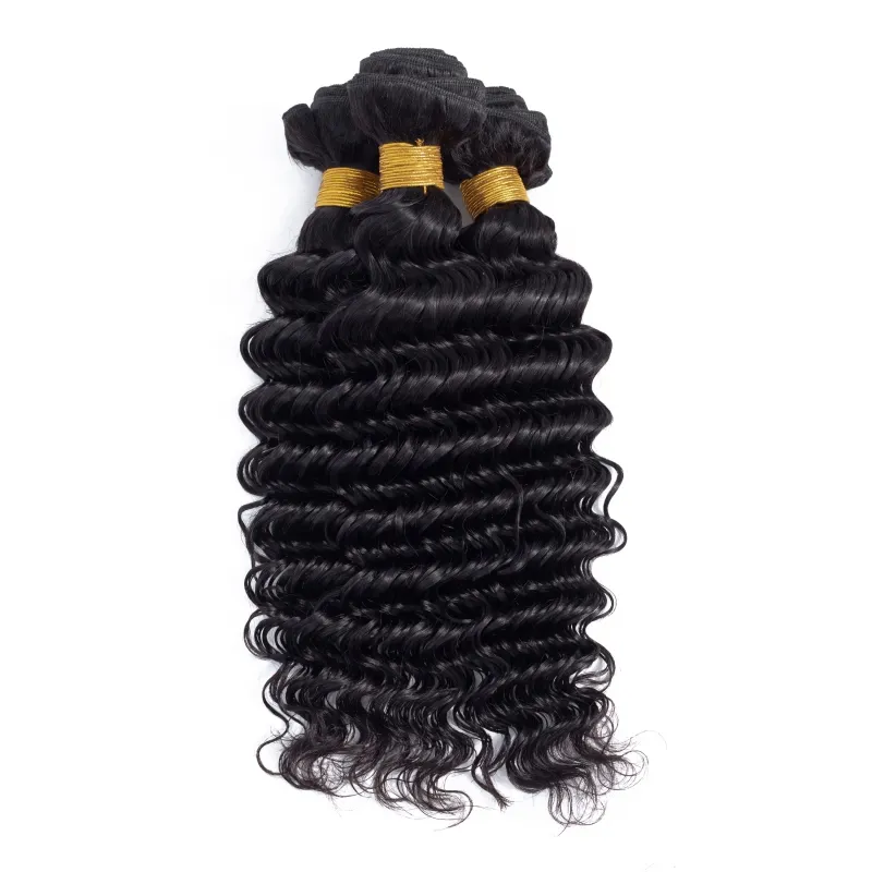 Brazilian Virgin Human Hair Extensions Deep Wave 3 Bundles 8-30 Inch Amazon.com : Human Hair Bundles Deep Wave Human Hair Bundle  main image 4