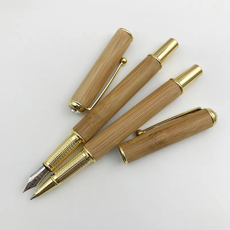 Wholesale Jinhao Fountain Pen Metal Wooden F Nib 0.5mm Retro Writing