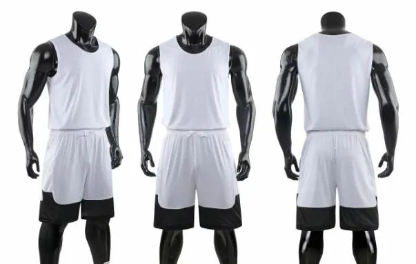 Double Men's Mesh Performance Design Your Own Custom Basketball Shirts Shorts Uniformen Online Sets met Shorts Kleding Uniforms Kits Yakuda