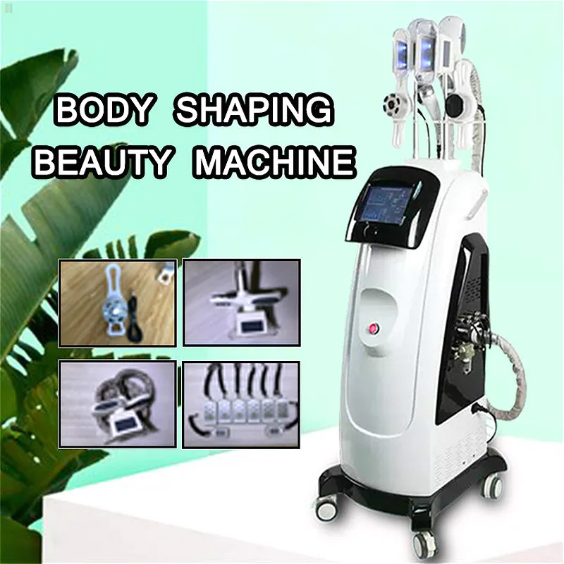 Det mest populära 2 Cryo Handle Cryolipolysy Slimming Machine Cryotherapy Ultraljud RF Liposuction Lipo Laser Machine