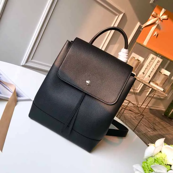 High Quality Leather Ladies Small Leather Backpack For Fashionable