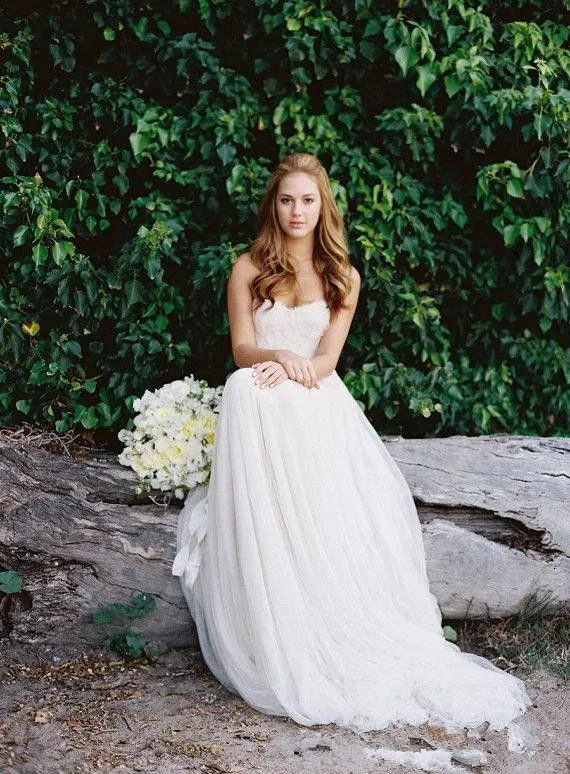 Summer Beach Wedding Gowns: Strapless Sweetheart... From Bridalstore,  $71.44 | DHgate.Com