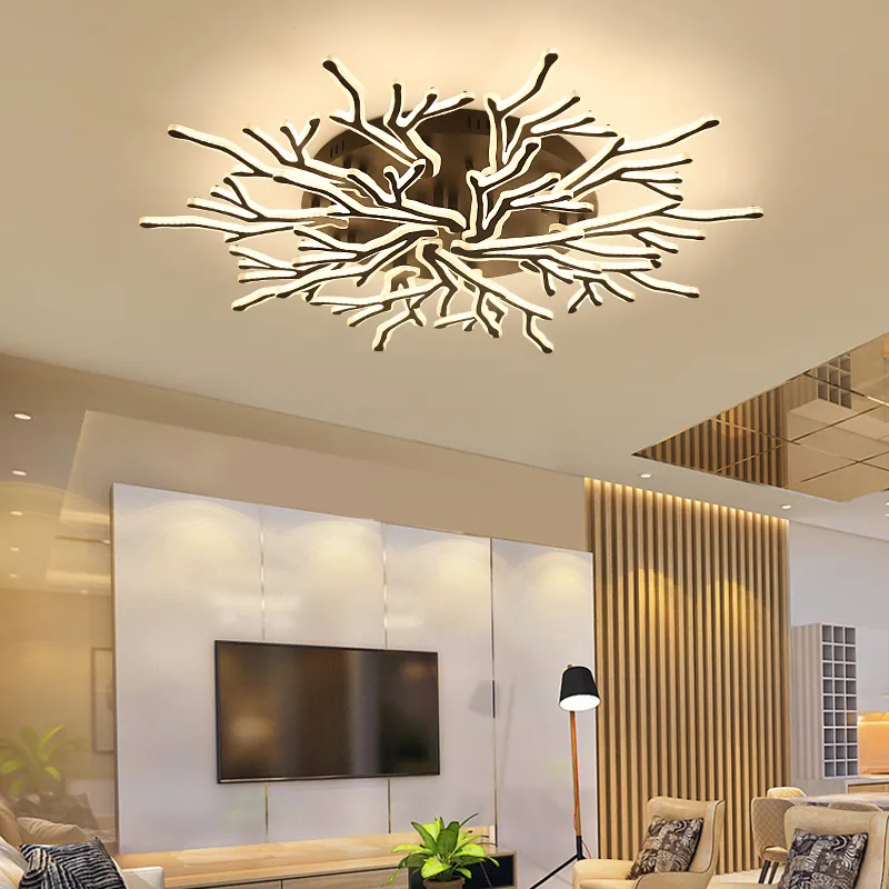 Nowoczesny LED Sufit Light Light Chandelier Oświetlenie Akrylowe Lampy plafonowe do salonu Master Room Sypialnia