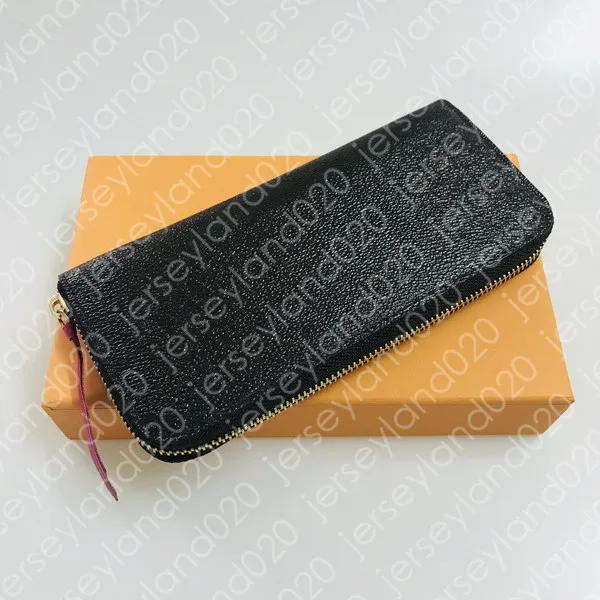 Clemence Wallet M62647 مصمم أزياء نساء منظم طويل zippy سارة كرويسيت بالاس أديل إميلي محفظة بنية اللون