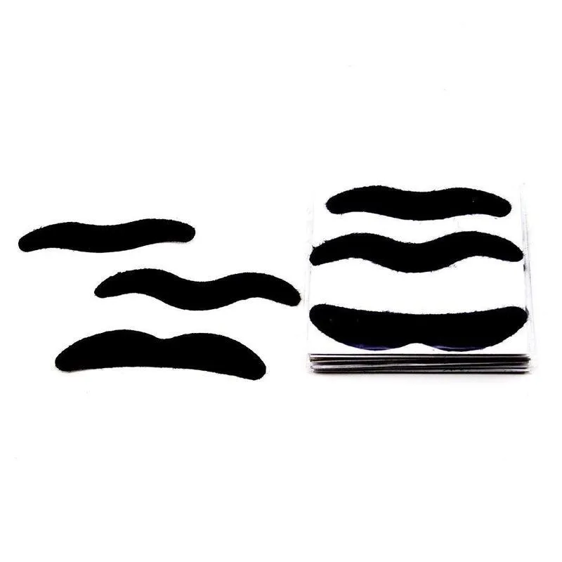AUYAO Fausses Moustaches, 12/48Pcs Kit De Faux Moustache Auto