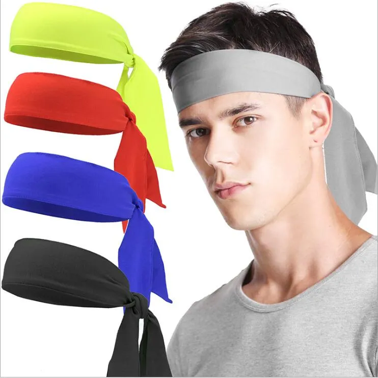Designer Fandbands Tennis Sport Turban Fascia Outdoor Fitness Fitness Hairband Sweat Assorbent Head Hair Band Head Wrap Capelli Accessori B7587