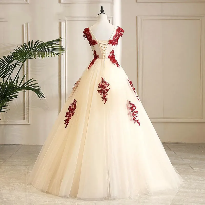 red embroidered wedding dress Red Lace Ao Dai Vietnamese Traditional Wedding Dress with Embroidery – Ao  Dai Net Dep Viet main image 1