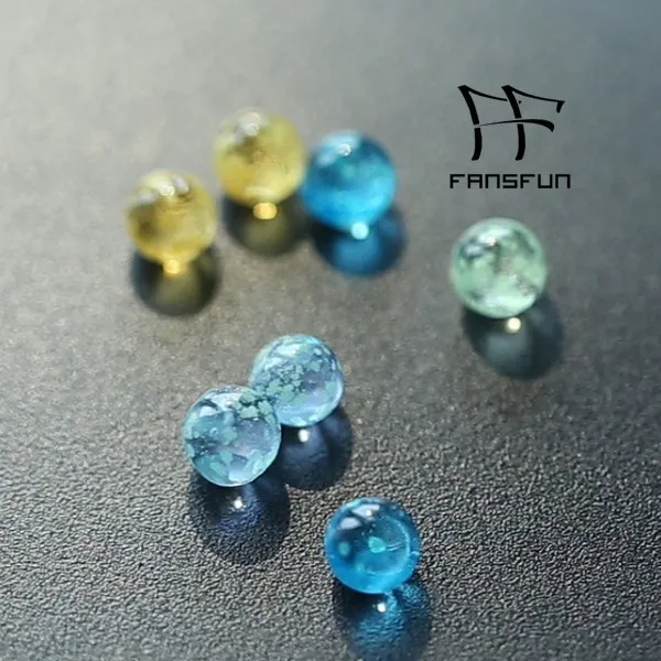 6mm Glas Terp Pearl Balls Glöd i Mörk Infoga Topppärlor Rök för Quartz Banger Nail Bättre användning med Riptide Spinning Carb Cap