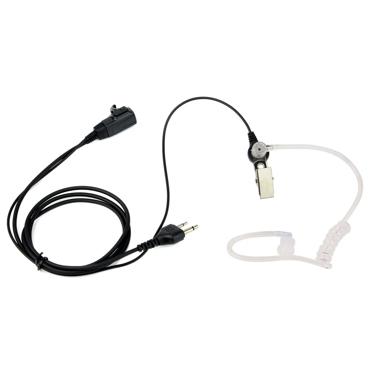 30xptt Mic Covert Acoustictube In-Ear Oortelefoon Headset voor Radio ICOM F3 Midland