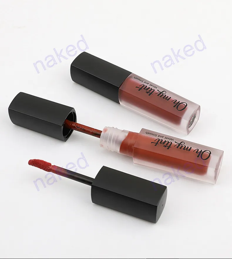 no logo 9 color Liquid Lipstick Matte and shimmer light Lipgloss Lip Gloss Cosmetics high quality welcome your own logo print