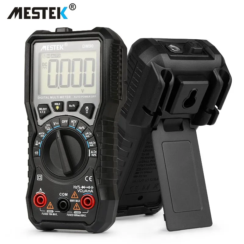 Mestek DM90 Mini Multimeter Digitale Multimeter Auto Range Tester Multimetre Beter dan PM18C Multi Meter Multitester