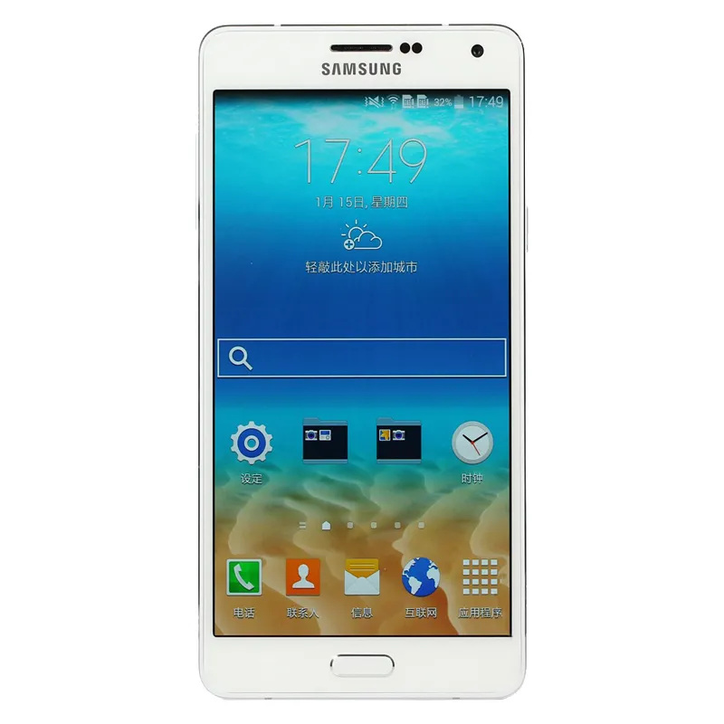 Восстановленное в Исходном Samsung Galaxy A7 A7000 4 Г LTE Dual SIM Разблокирована Сотовый Телефон Octa Core 2 ГБ / 16 ГБ 5.5 Дюймов 13MP