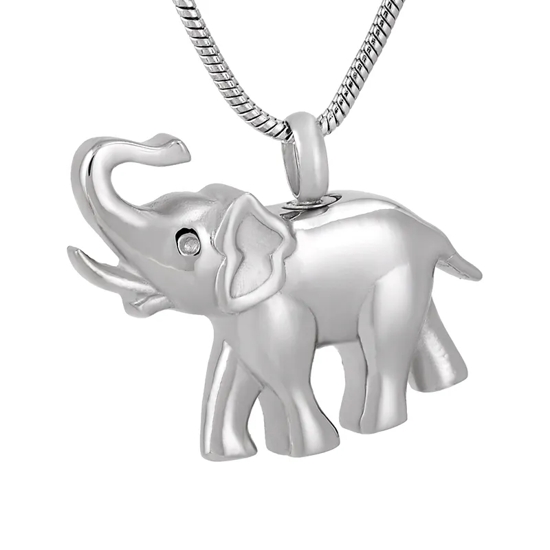 Animal Urna Elefante Forma Membre-se Urnas Memorial Cremação Urna Pingente Colar para PET / 5PCS / lote Frete Grátis