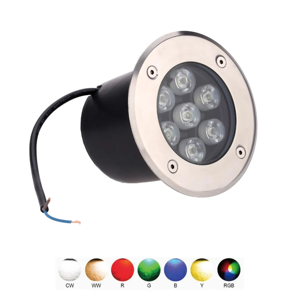 Edison2011 LED 매장 빛 DC 12V 방수 LED 플로어 램프 7W 데크 라이트 LED 지하철 램프 AC 85-265V 야외 지상 조명에 대 한