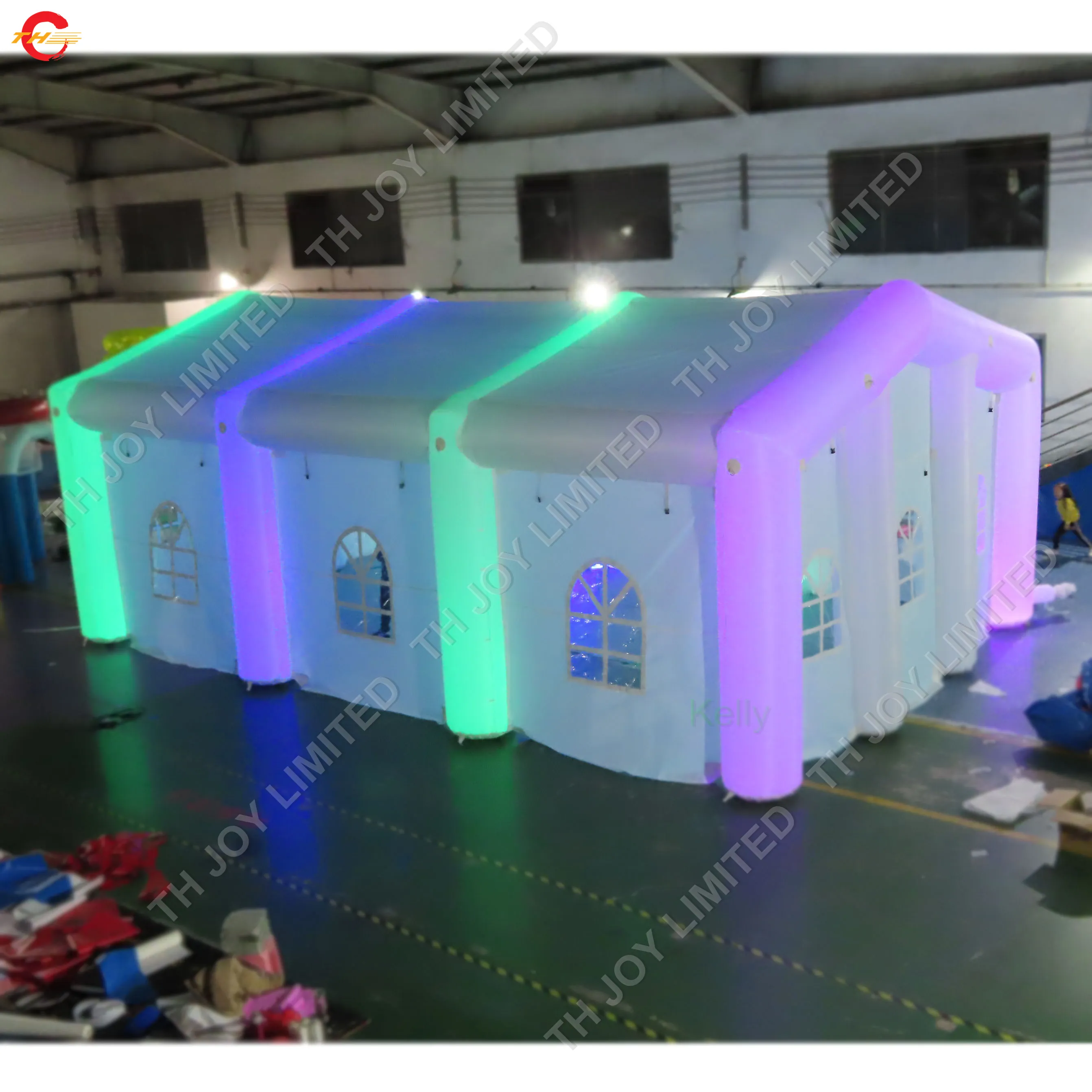 LED lighting giant outdoor activities events inflatable wedding tent party rental commercial lawn tents come with air blower and l290j