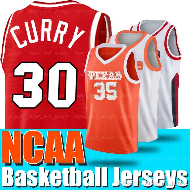 NCAA30 Stephen Jerseys Curry 35 Kevin koszulki Durant University of Texas czarny 33 mamba koszulka licealna Lower Merion Davidson College