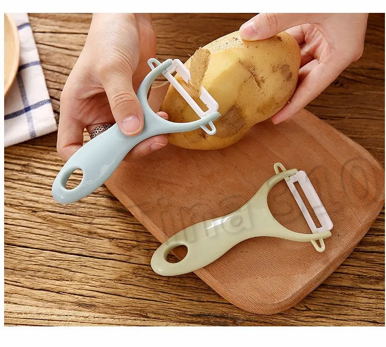 T2I5660 Ceramic Vegetable Peeler: Easy Fruit & Potato Cutting Tool With Non  Slip Grip, Ideal For Kitchen Use & Meal Preparation. From Andyt188, $0.43