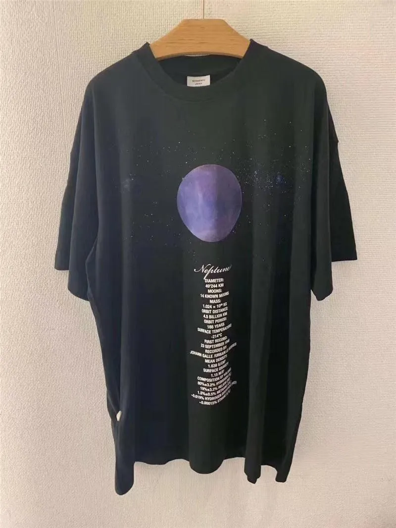 Sympathiek deze Indrukwekkend New Vetements T Shirt Men Women 3D Printing Solar System Gallery Mars  Vetements T Shirt Embroidery Top Tees From Workclothes, $33.58 | DHgate.Com