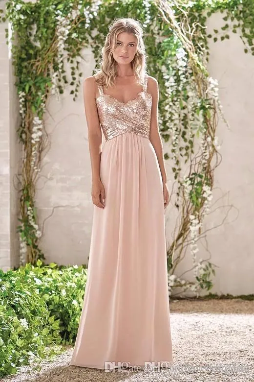 blush pink rose gold bridesmaid dresses Blush Pink Silk Satin Bridesmaid Dresses Cowl Neck Split – Lisposa main image 0
