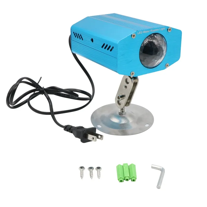 Neue Ankunft Mini Wasser Welle Laser Licht Blau Auto Moving Bühne Laser Licht Projektor mit Unterstützung DJ party disco licht