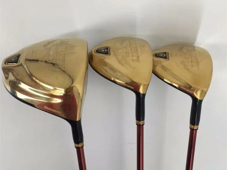 Maruman Majesty Prestigio9 Wood Set Maruman Majesty Woods Maruman Majesty Clubs Golf Clubs Driver + Fairway Woods Graphit Saft z osłoną głowy