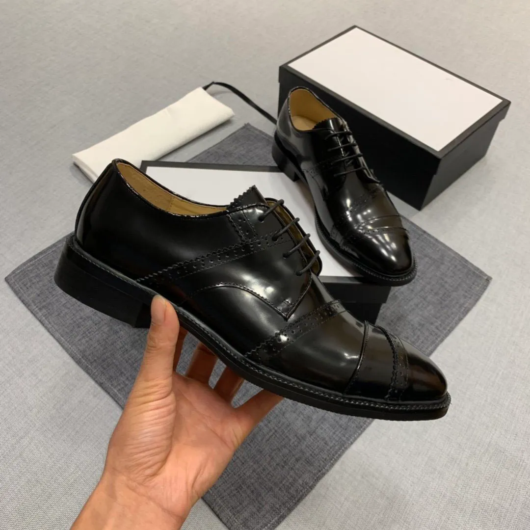 New luxury designer fashion casual shoes for 2019 mens leather business shoes are comfortable and breathable