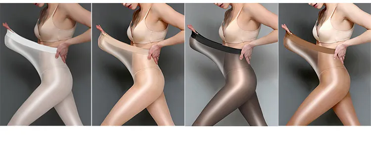 Plus Size Tights For Girls, High Waisted Oil Shiny Pantyhose In Black,  White, And Skin Tones From Wenjingcomeon, $4.41