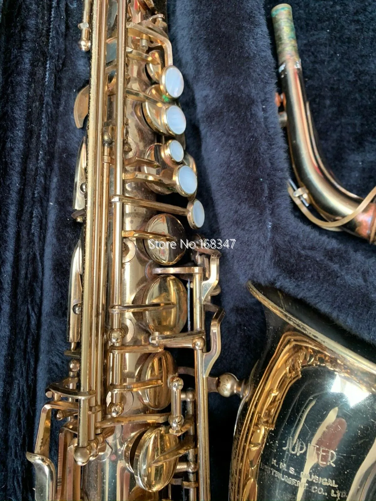 Hot venda Jupiter SAS 767 Alto Saxophone Eb bronze do ouro Tune E Plano instrumentos musicais profissional com caso frete grátis