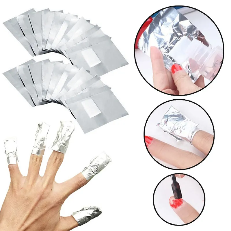 Aluminiumfolie Nail Art Remover Soak Off Acrylic Gel Polska Nail Removal Wraps Remover Manicure Tool Beauty Tools HHA242